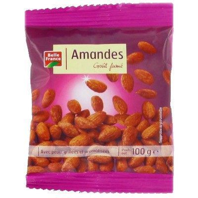 AMANDE GOUT FUME PEAU GRILLEE 100G