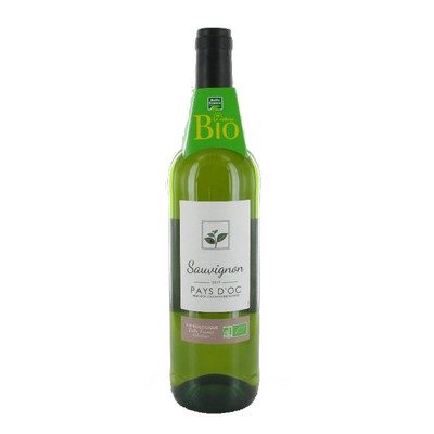 BIO VIN SAUVIGNON BLC 12.5° 75CL BELLE FRANCE