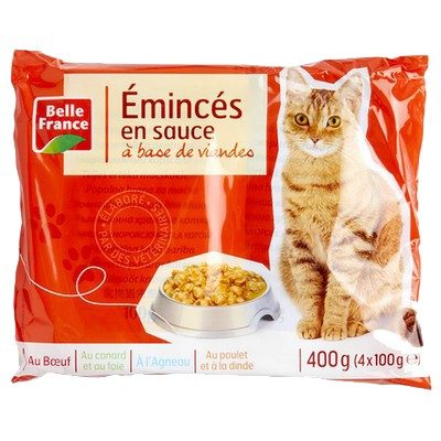 BOUCHÉE CHAT VIANDE 4X100G