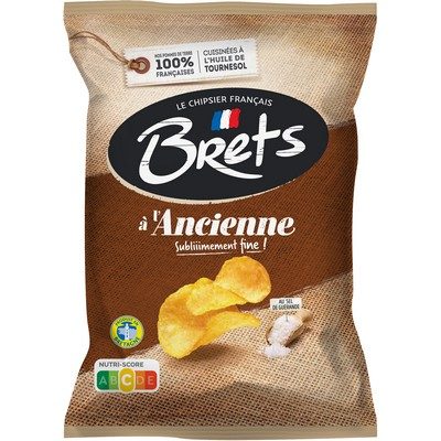 CHIPS ANCIENNE 125G BRETS