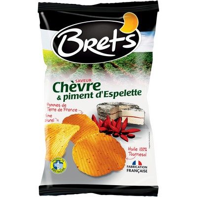 CHIPS CHÈVRE ET PIMENT D'ESPEL 125G BRETS