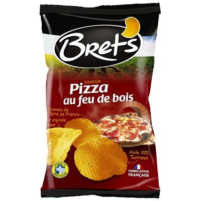CHIPS SAVEUR PIZZA AU FEU DE B 125G BRETS