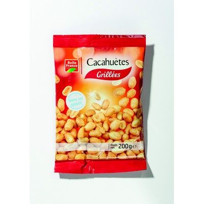 CACAHUÈTES GRILLÉES SANS SEL A 200G