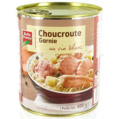 CHOUCROUTE GARNIE AU VIN BLANC 800G