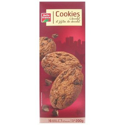 COOKIES CHOCOLAT PÉPITES CHOCO 200G