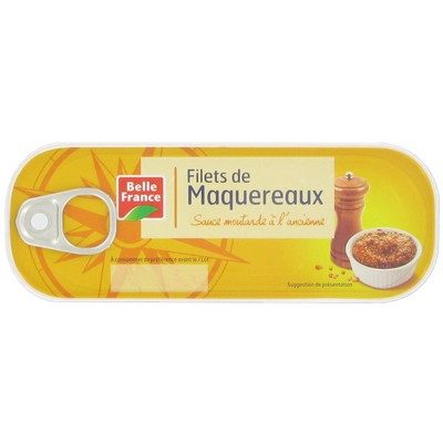 FILETS MAQUEREAUX MOUTARDE 169G