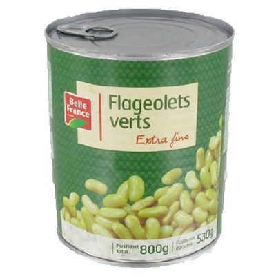 FLAGEOLETS VERTS EXTRA FINS 800G