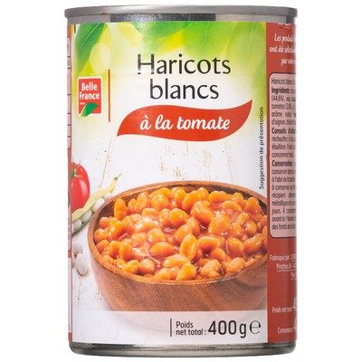 HARICOT BLANC A LA TOMATE 400G