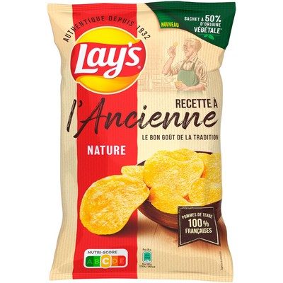 LAY'S CHIPS A L'ANCIENNE NATURE 155G