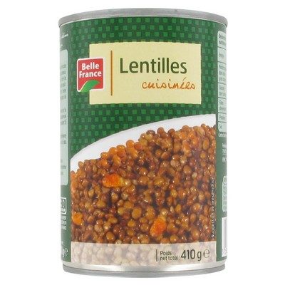LENTILLES CUISINÉES 410G