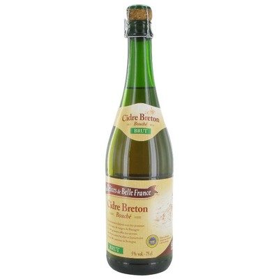 LES DELICES DE CIDRE BRETON BRUT 5° 75CL