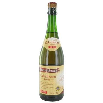 LES DELICES DE CIDRE BRETON DOUX 2° 75CL