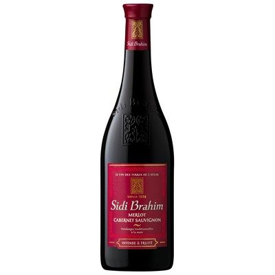 MERLOT CABARNET VIN RGE SIDI BRAHIM 75CL