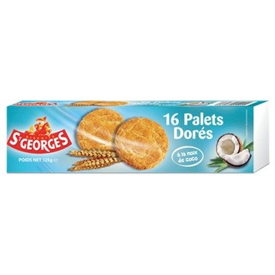PALETS DORÉS É LA NOIX DE COCO 125G