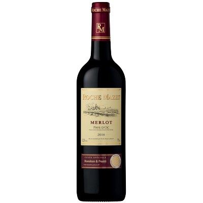 ROCHE MAZET VIN MERLOT ROUGE 12.5° 75CL