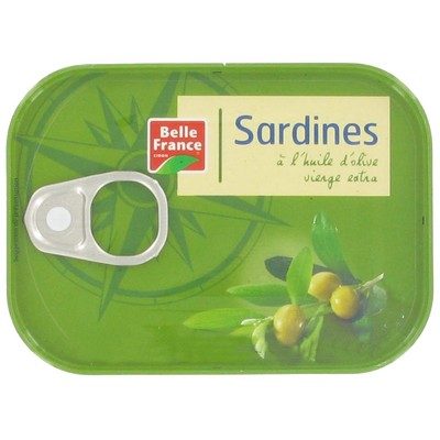 SARDINES HUILE OLIVE VIERGE EX 95G